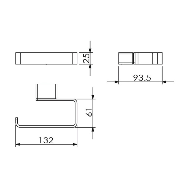 Держатель туалетной бумаги Langberger Vico 11343A-BP