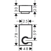 держатель для душа hansgrohe porter e 28387670