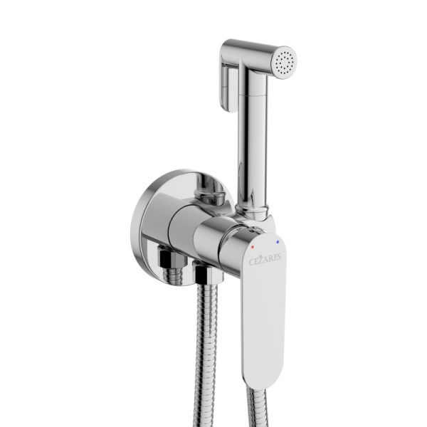 гигиенический душ cezares stylus stylus-dif-boro со смесителем, золотой матовый
