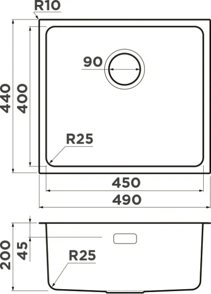 мойка кухонная omoikiri tadzava 49-u/i светлое золото