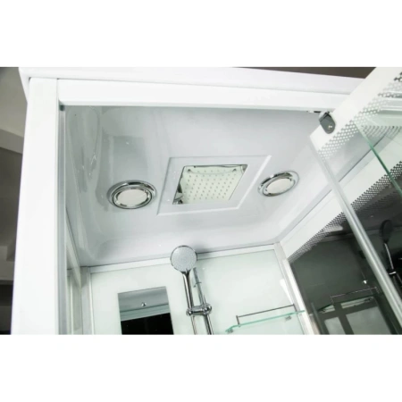 душевая кабина river tana 90x90x38 10000003115 профиль белый задняя стенка белая