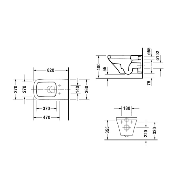 унитаз duravit durastyle 2537092000 подвесной, удлиненный, hygieneglaze, цвет белый