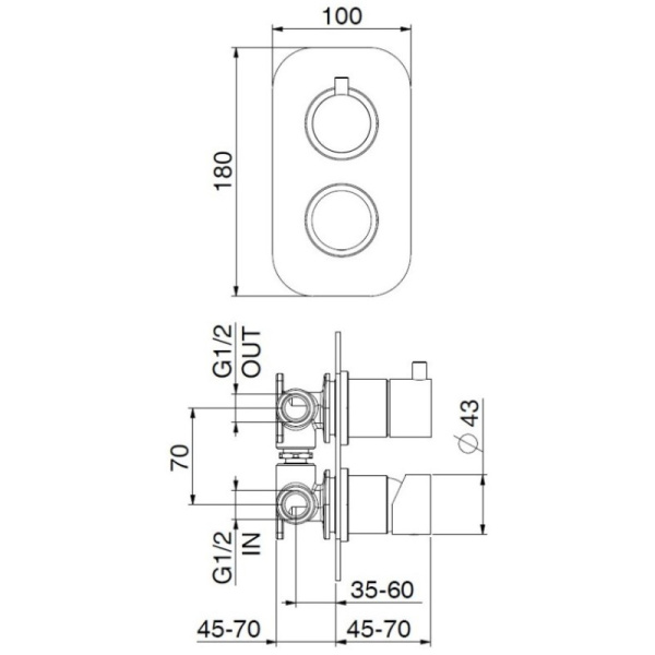 смеситель для ванны webert one-b nb860101740