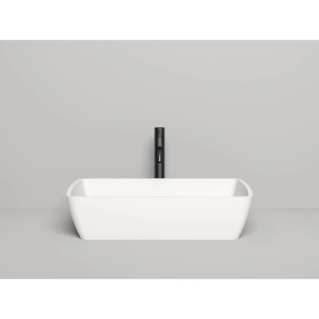 накладная раковина в ванную salini gloria 312 1102212g/m, 65 x 40 см, из материала solix, глянцевая или матовая, белая