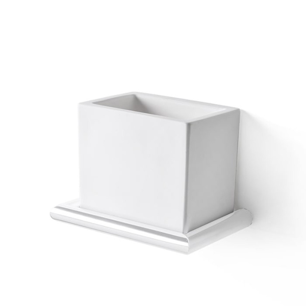 Стакан для зубных щеток 3SC Guy GU03BO цвет белый матовый Стакан для зубных щеток 3SC Guy GU03BO цвет белый матовый