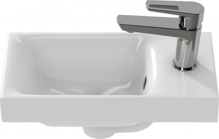 раковина aquanet cersanit moduo 40 s-um-mod40/1 00245869 подвесная/полувстраиваемая, белая