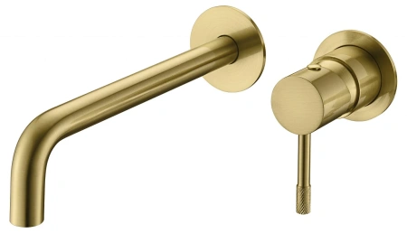 Смеситель для раковины Boheme Uno 465-MG Золото матовое