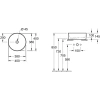 раковина villeroy & boch collaro 4a184001 накладная, ø40 см, альпийский белый