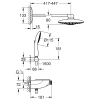 верхний душ hansgrohe raindance rainfall stream 150, dn15 26443000