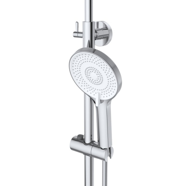 душевая система cezares lux lux-cvd-01 254 мм, со смесителем, хром