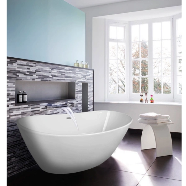 акриловая ванна azario easton 180х82 az1337, белая