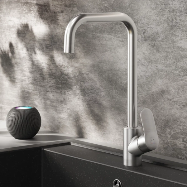 смеситель для кухни am.pm like f8006011 сатин