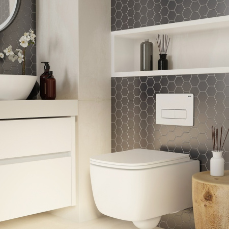 клавиша для инсталляции iddis profix air pra10w0i77 пневматическая, глянцевый белый