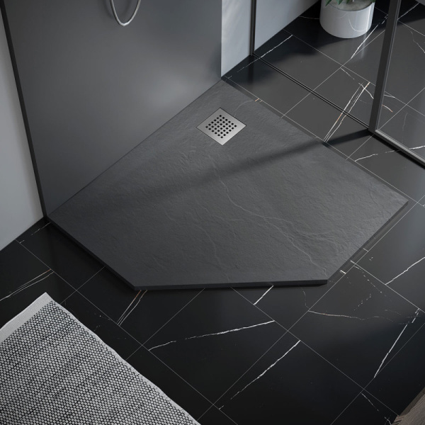 душевой поддон из литого мрамора 100×100 см vincea vst-4sp1010g