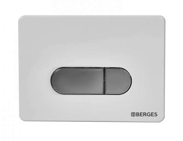 комплект унитаза с инсталляцией berges novum rimless 043214 с сиденьем микролифт и белой хром глянец клавишей смыва