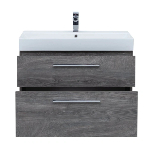 тумба под раковину aquanet nova 85 (slim synergy) дуб рошелье (2 ящика), 00249921