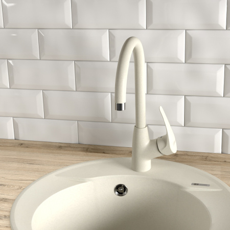 смеситель для кухни lemark linara lm0405pgs серый шелк