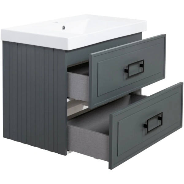 тумба серо-зеленый матовый 77,6 см la fenice cubo twin fnc-01-cub-g-80-2