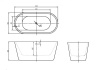 слив-перелив для belbagno bb03/bb09 bb39-ovf-oro, золото