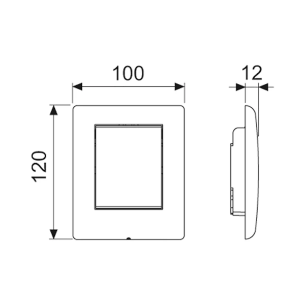 кнопка для инсталляции tece planus urinal 9242310 для писсуара, сатин