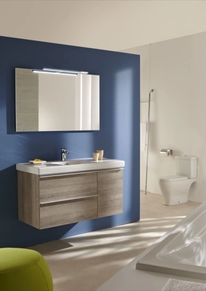 тумба под раковину jacob delafon odeon up 100 eb891ru-e5 подвесная светлый дуб