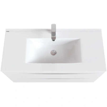 тумба с раковиной iddis cloud 100 подвесная белая clo10w1i95k