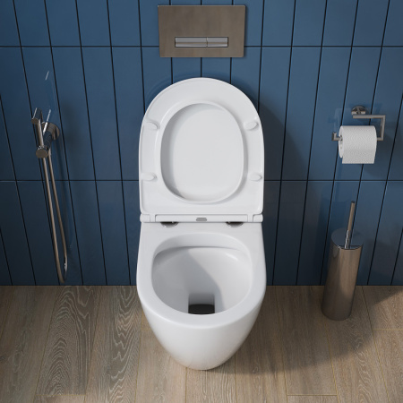 унитаз belbagno sfera-r bb2141cbr/bb870sc приставной с сиденьем микролифт