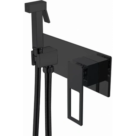 Гигиенический душ Boheme Q 147-BB со смесителем, черный матовый