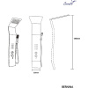 душевая панель cerutti spa bernina b ct8982 с гидромассажем черная матовая