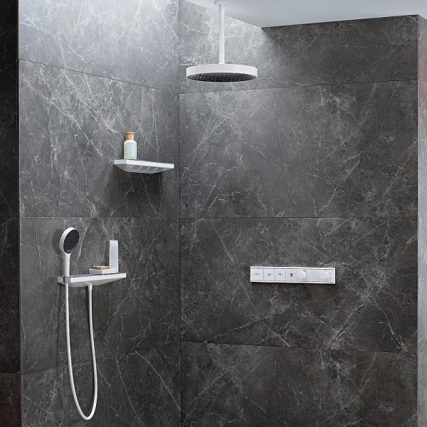 боковой душ hansgrohe rainfinity 500 1jet с полкой, хром