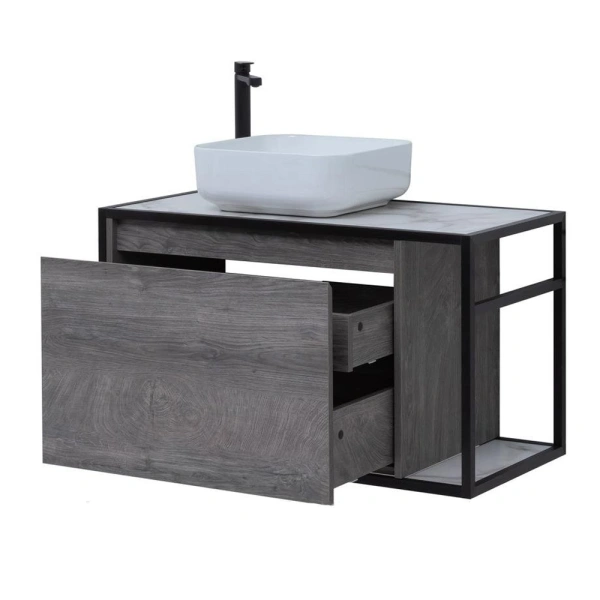 тумба под раковину aquanet nova lite loft 90 l дуб рошелье, 00261656