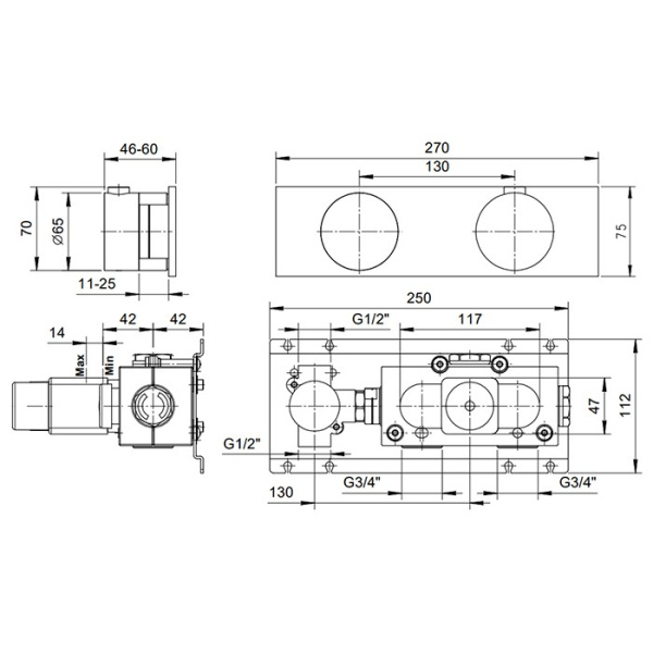 внутренняя часть fantini 19 00 d272a смесителя для душа