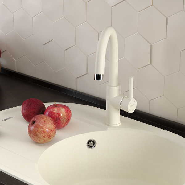 смеситель для кухни lemark comfort lm3073psh шампань