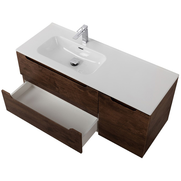 тумба под раковину belbagno etna 120 l etna-1200-2c-1a-so-rw-l подвесная rovere moro