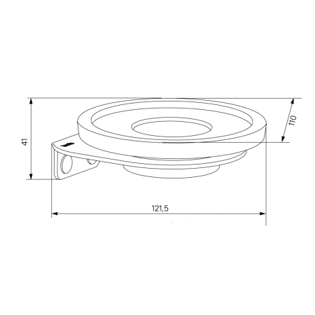 мыльница iddis noa noablg0i42 черная матовая