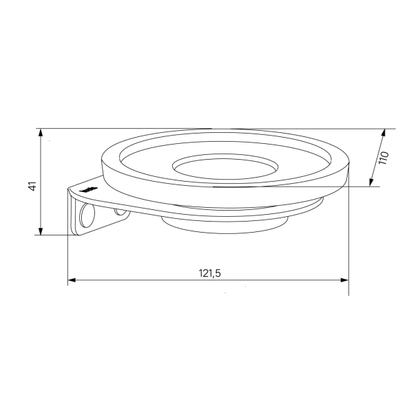Мыльница IDDIS Noa NOABLG0i42 черная матовая
