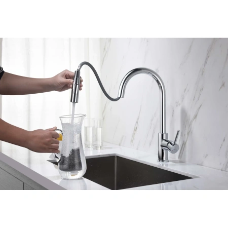 смеситель для кухни aquatek европа aq1384cr хром