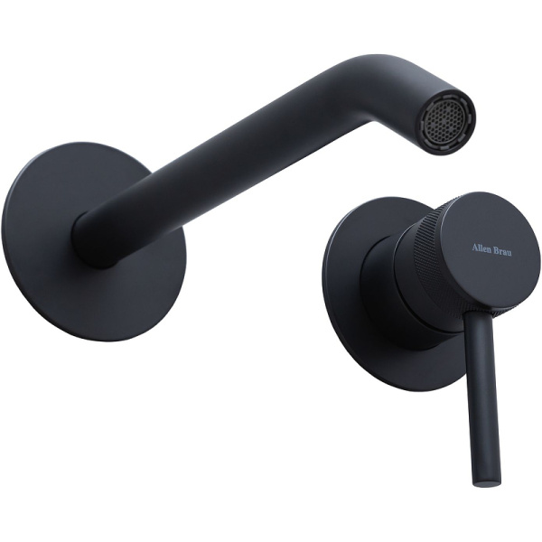 смеситель для раковины allen brau priority 5.31a03-31 черный матовый