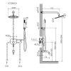 душевая система sancos select sc3004ch хром