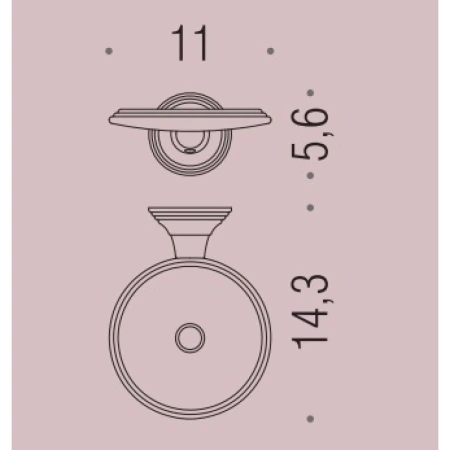 мыльница colombo design hermitage b3301 подвесная цвет хром