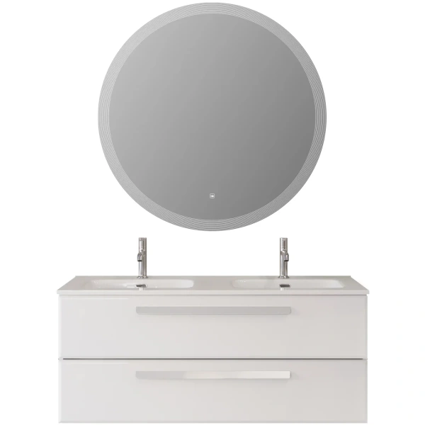 тумба под раковину cezares eco eco-cer-n-1200-2c-so-2-bl 120 см, подвесная, bianco lucido