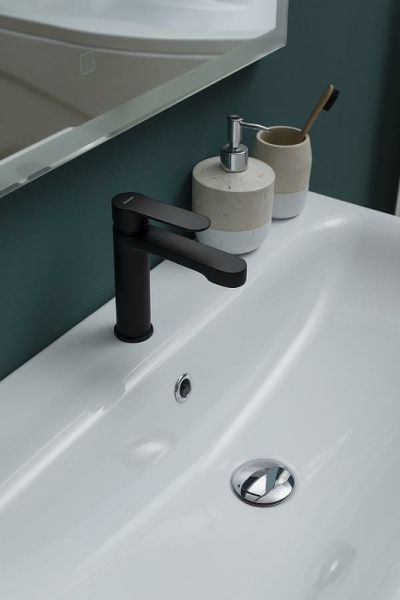 смеситель aquanet passion af300-10b для раковины, цвет черный