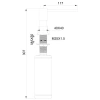 дозатор для жидкого мыла wonzon & woghand ww-88sd01-mw встраиваемый, для кухни, белый матовый