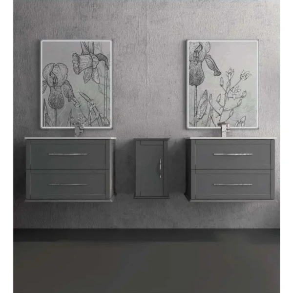 зеркало cezares tiffany 45084 73x90 см, с led-подсветкой, антизапотеванием, grigio nuvola