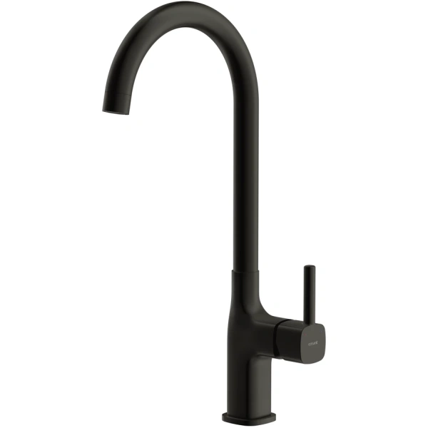 смеситель для кухни cersanit elio a68261 черный матовый