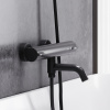 смеситель для ванны damixa scandinavian pure 3630x30 см с термостатом черный матовый