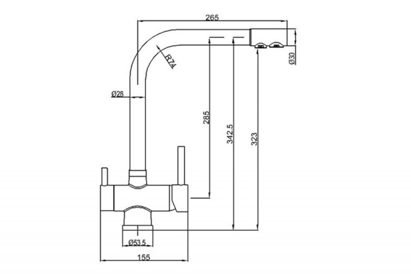 смеситель для кухни zorg zr 348 yf black bronze под фильтр