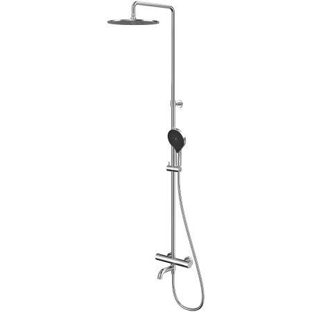 Душевая система Whitecross Y brushed nickel Y1234TOPNIB с термостатом Брашированный никель