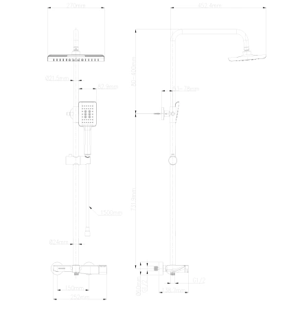 душевая система wonzon & woghand ww-ae33110-bg брашированное золото