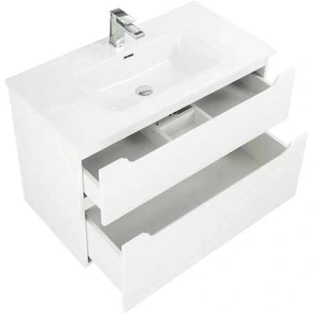 тумба под раковину belbagno etna etna-h60-1000-2c-so-bl-p, подвесная, bianco lucido.